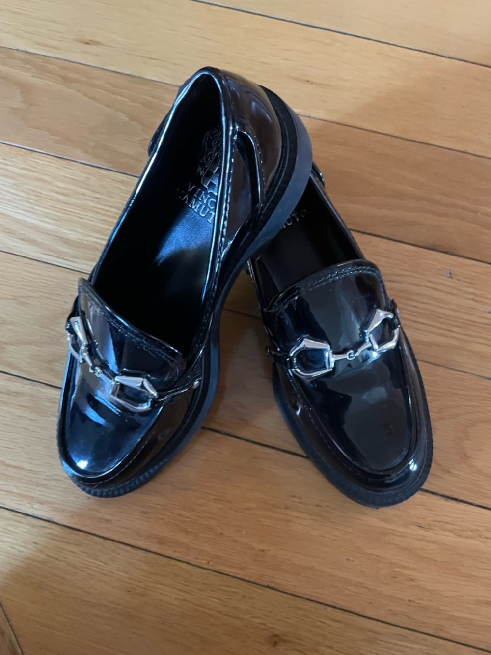 Vince Camuto Black Patent Leather Loafers - Picture 4 of 4